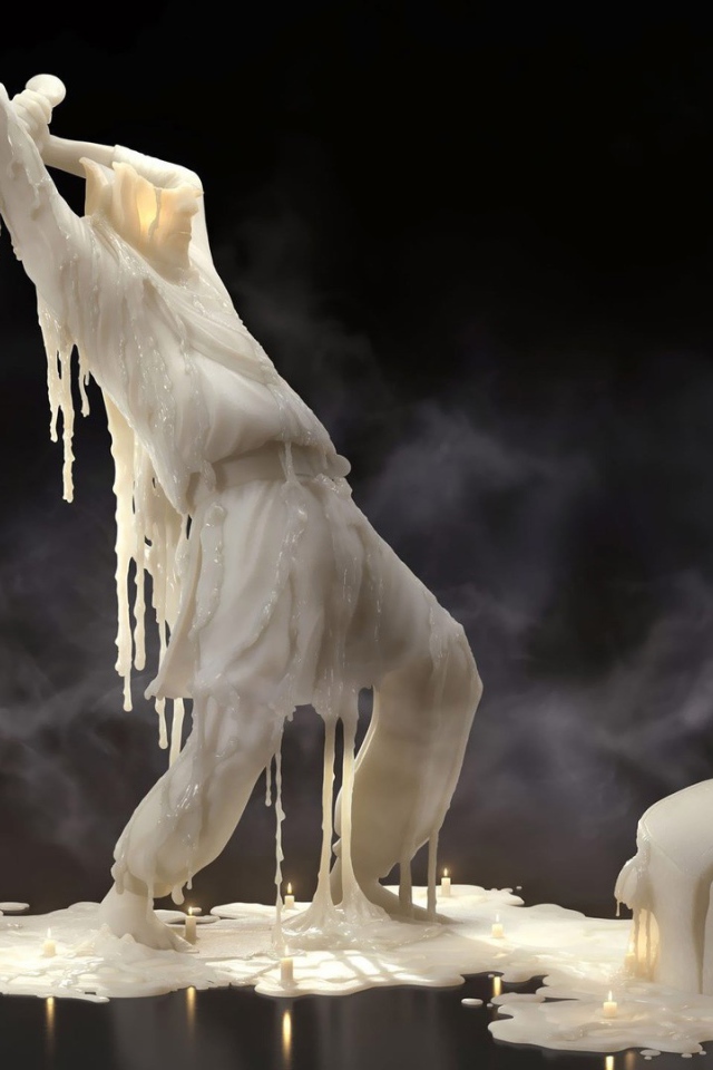 Фигурка из воска свечи