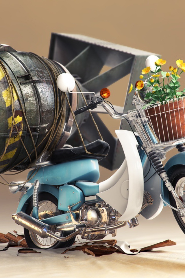 Ядерная бомба на мотороллере