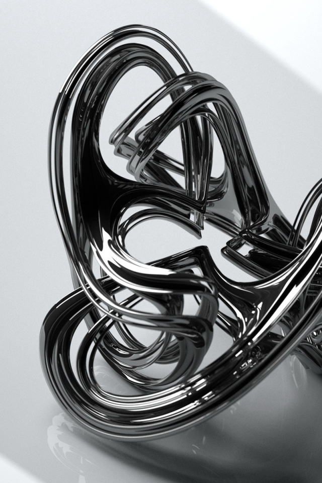 Абстрактная металлическая фигура