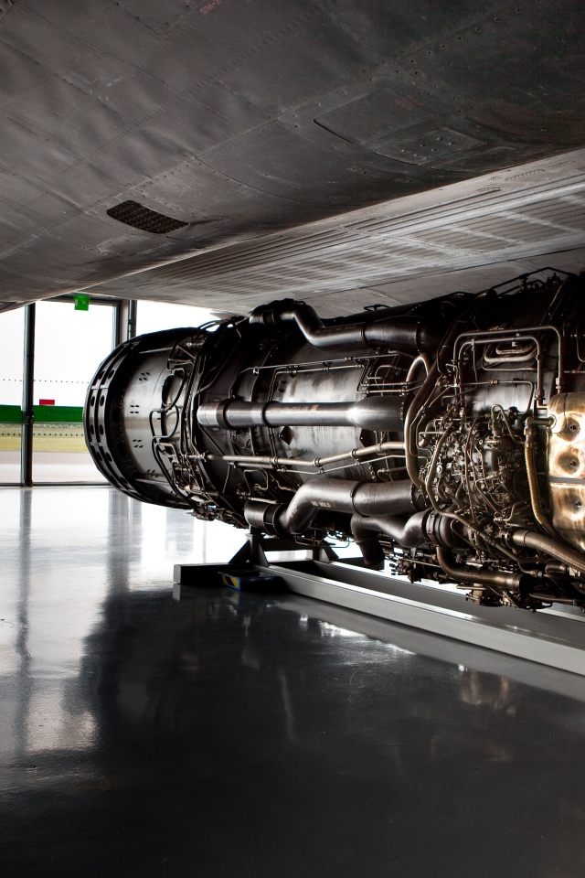 Авиационный двигатель самолета SR-71 Blackbird