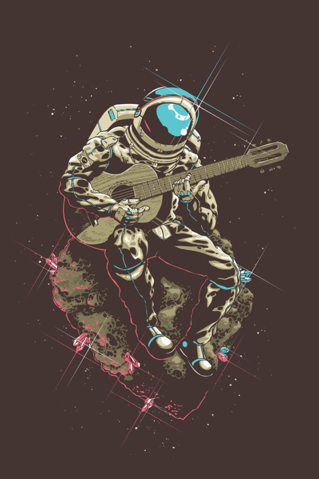 Космонавт с гитарой