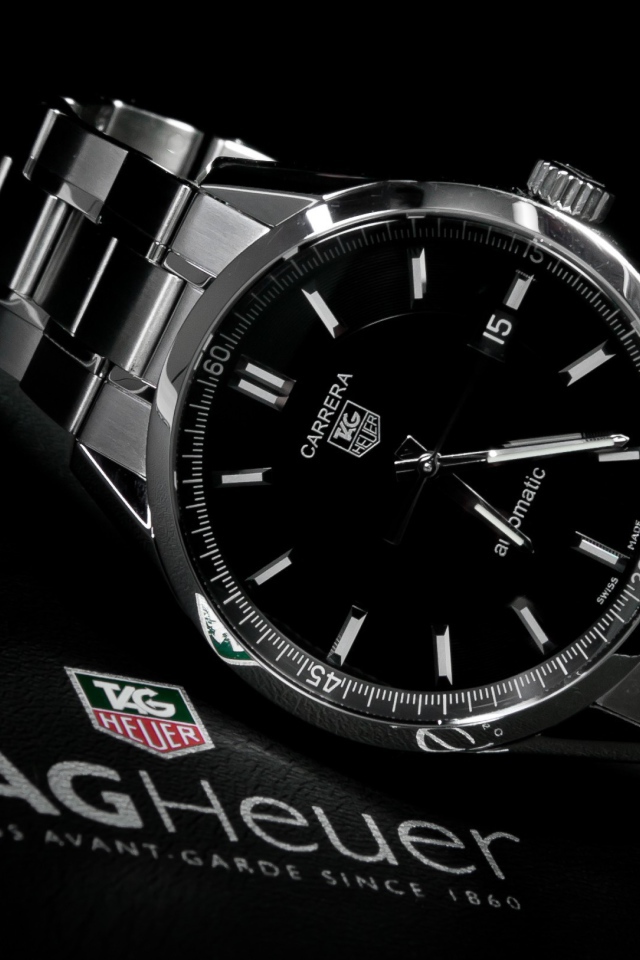 Черные люкс часы Карриера