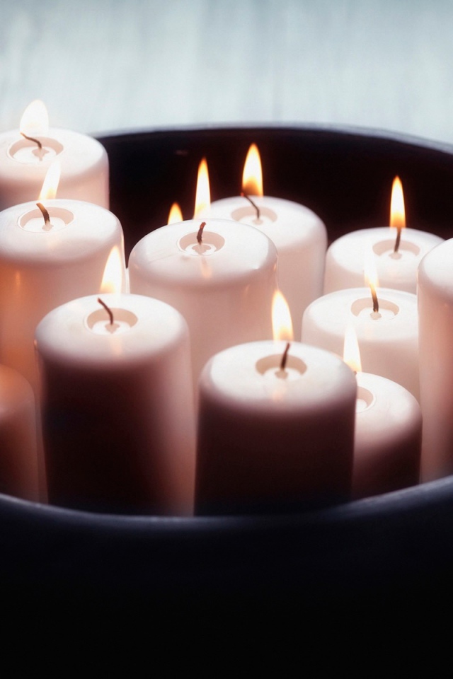 Свечи в горшке