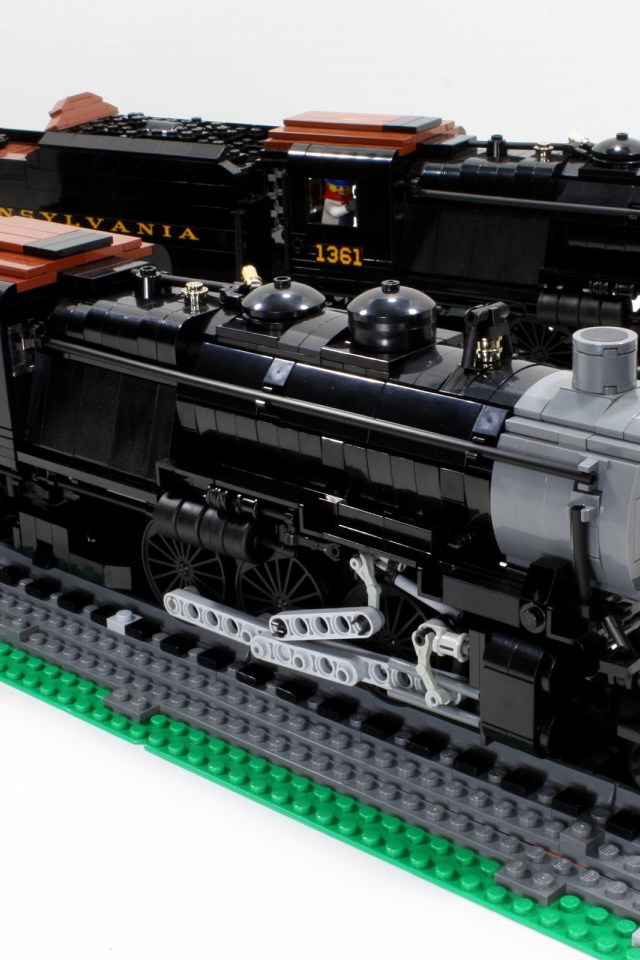 Угольные локомотивы из ЛЕГО