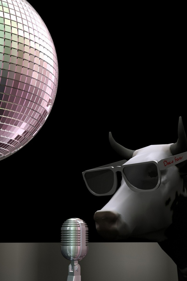 Корова на дискотеке