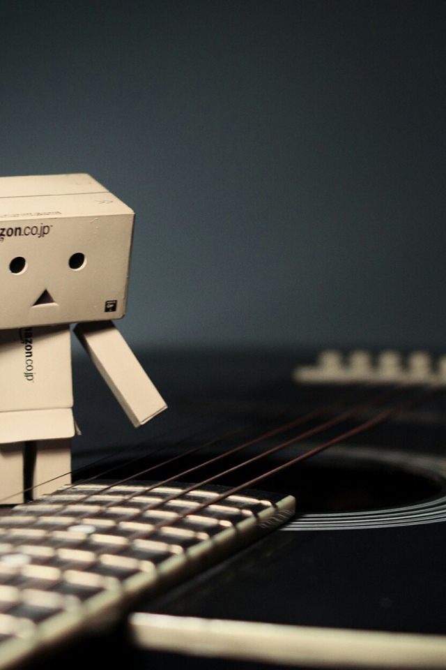 Дандо на черной гитаре