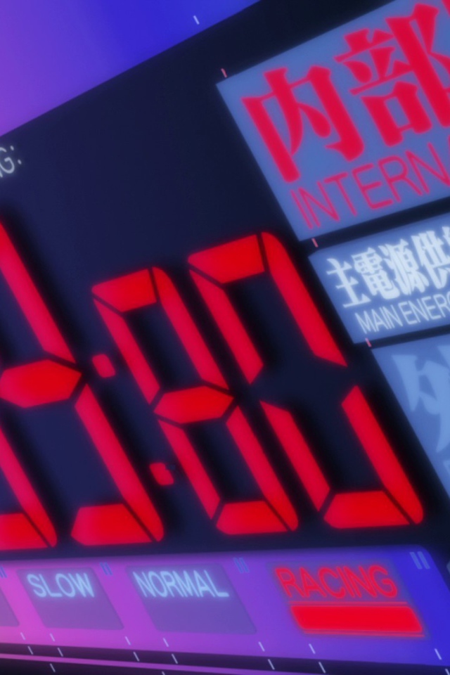 Циферблат электронных часов в Японии