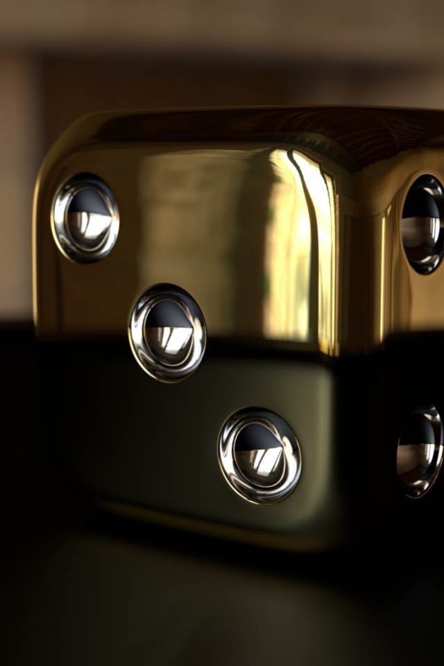 Игральный кубик из металла