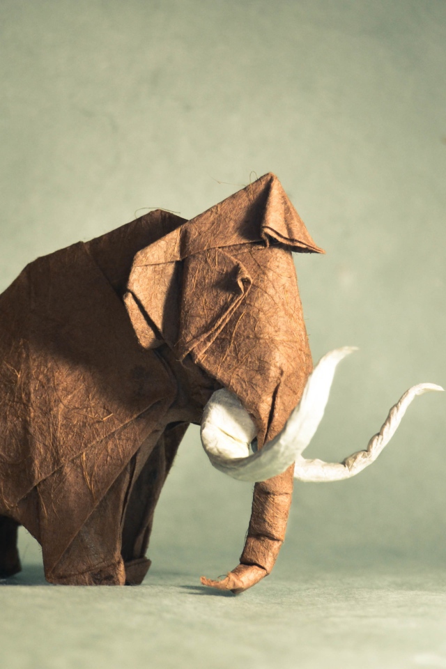 Слон из бумаги, оригами