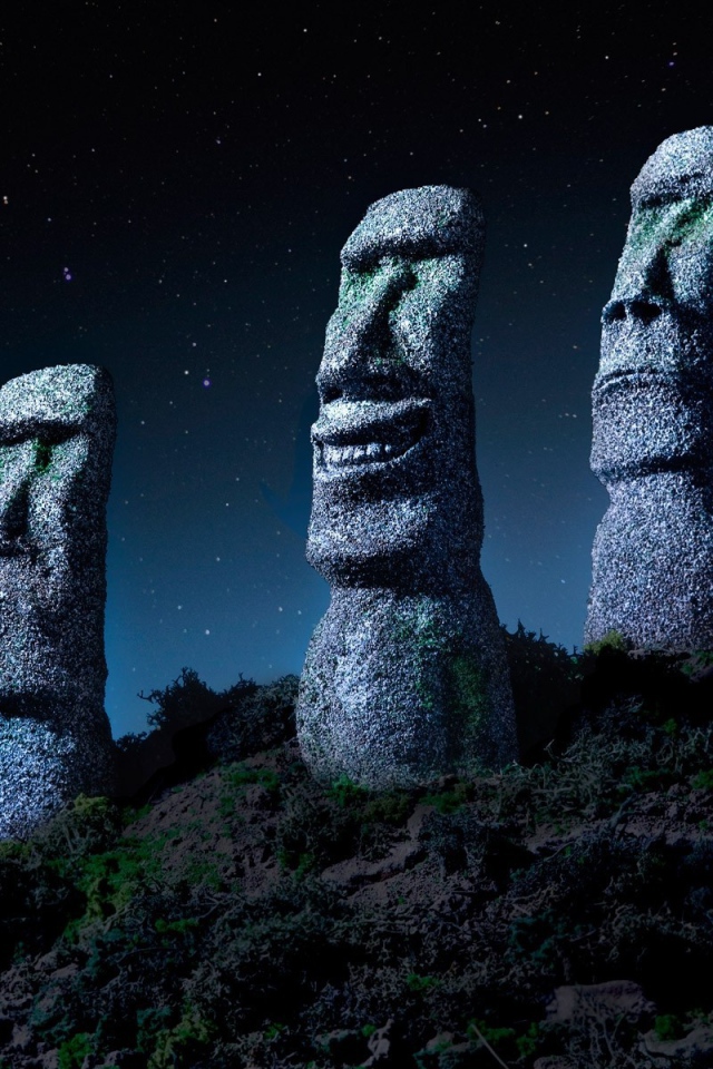 Забавные статуи на острове Пасхи