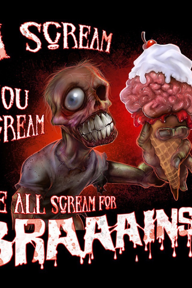 Мороженое из мозгов для зомби