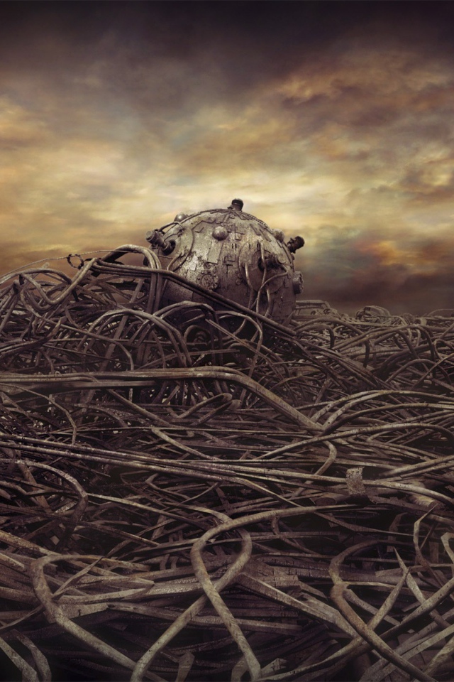 Переплетение проводов и механизмов