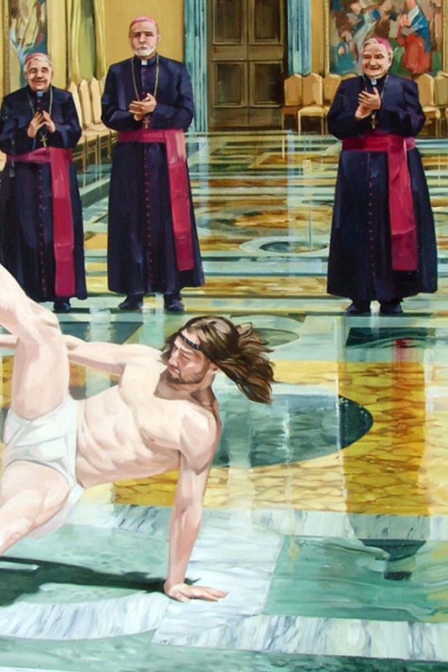 Иисус танцует брейк