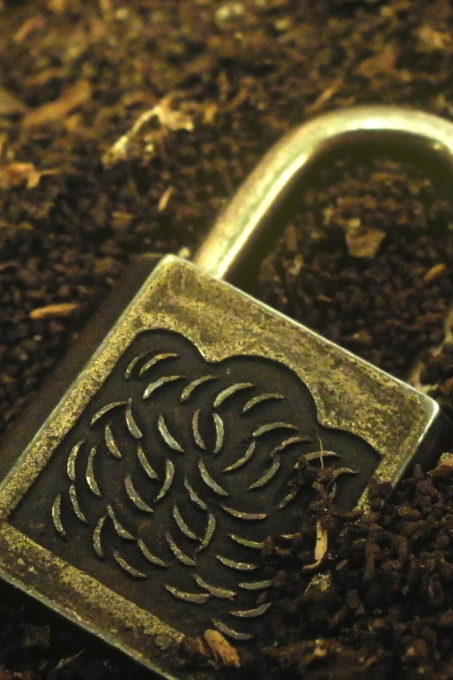 Замок лежит в земле