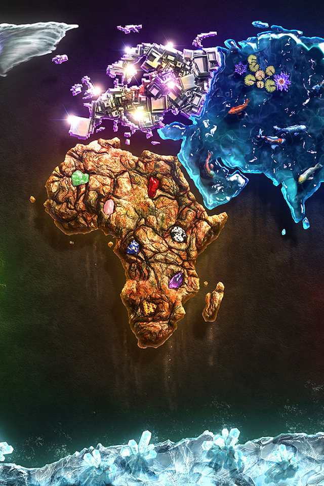 Карта стихий планеты Земля