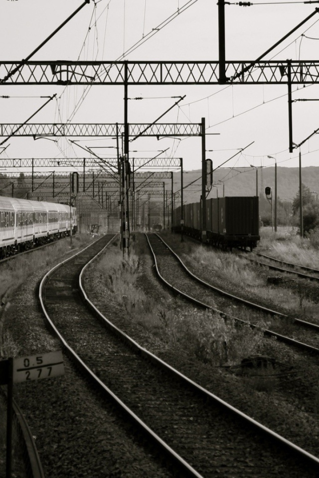 Монохромное изображение станции