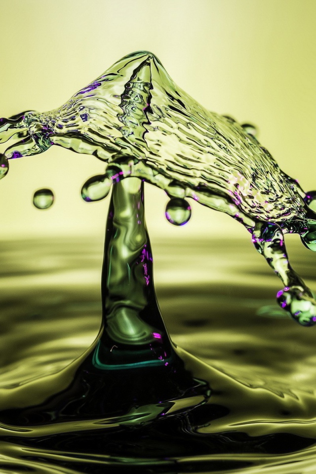 Гриб из всплеска воды