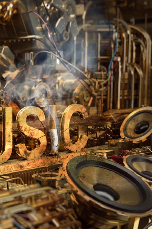 Музыкальное оборудование в стиле стимпанк