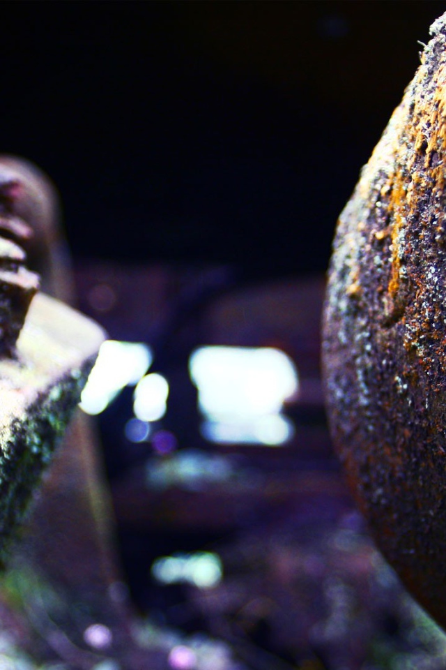 Ржавые гайки на механизме