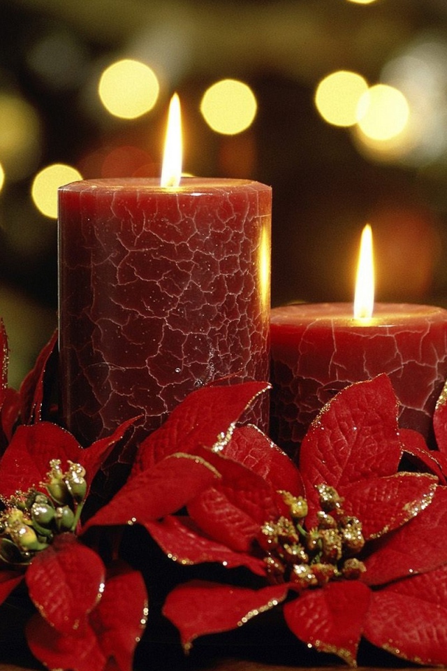 Ароматические свечи красного цвета