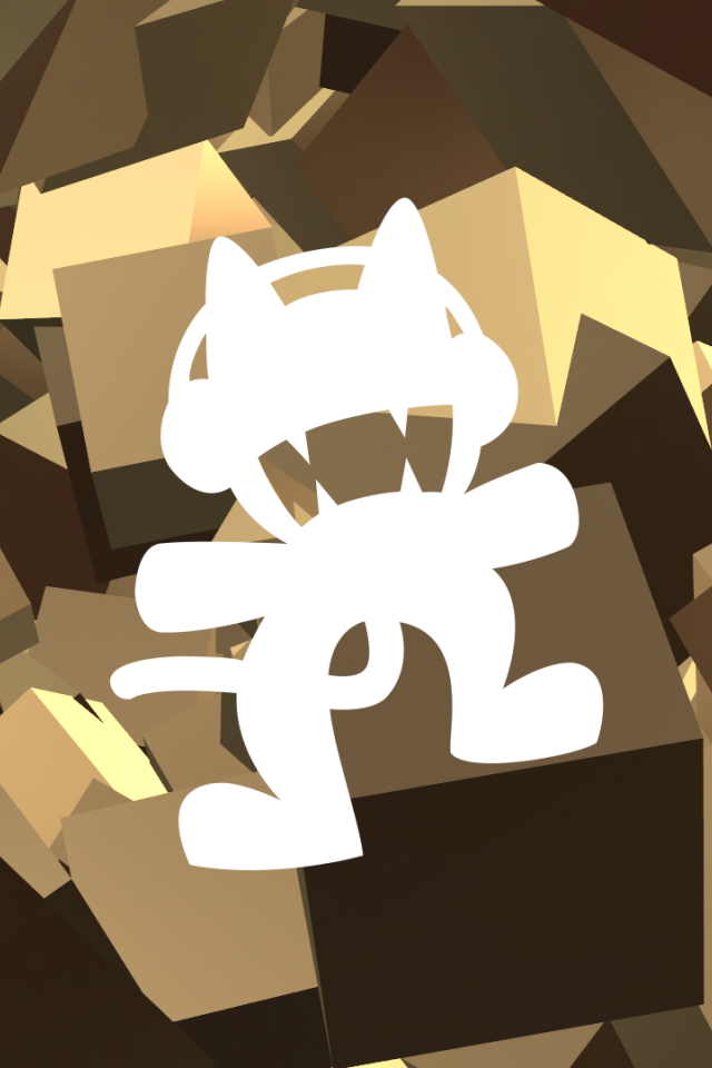 Силуэт кота на фоне коробок