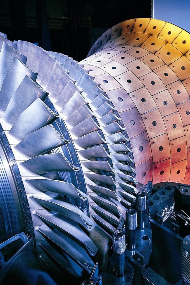 Газовая турбина электростанции