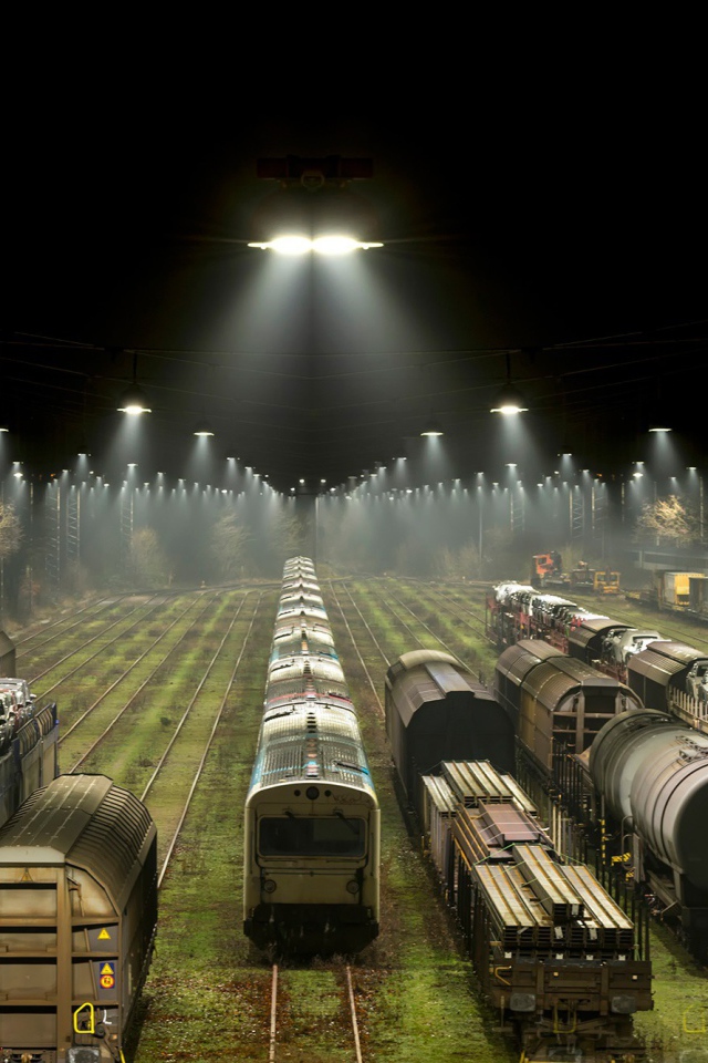 Поезда на сортировочной станции