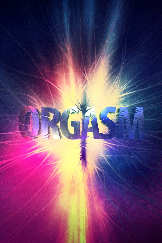 Надпись оргазм