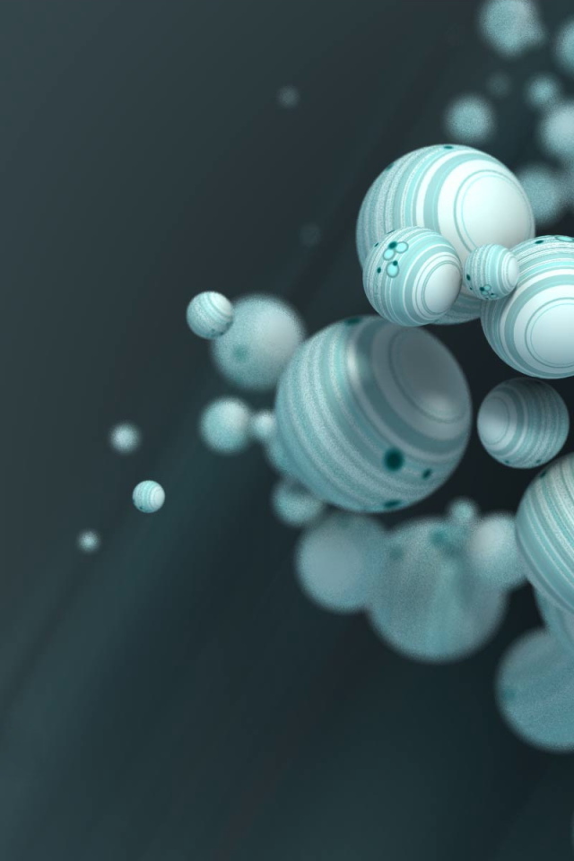 Белые полосатые шары