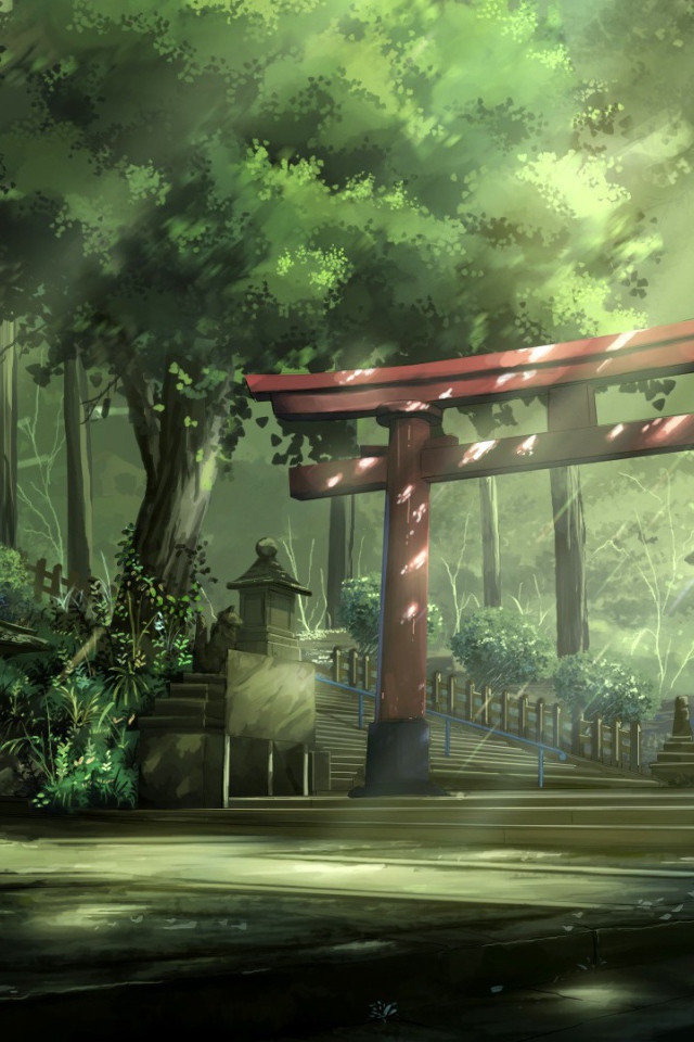 Азиатская архитектура в парке