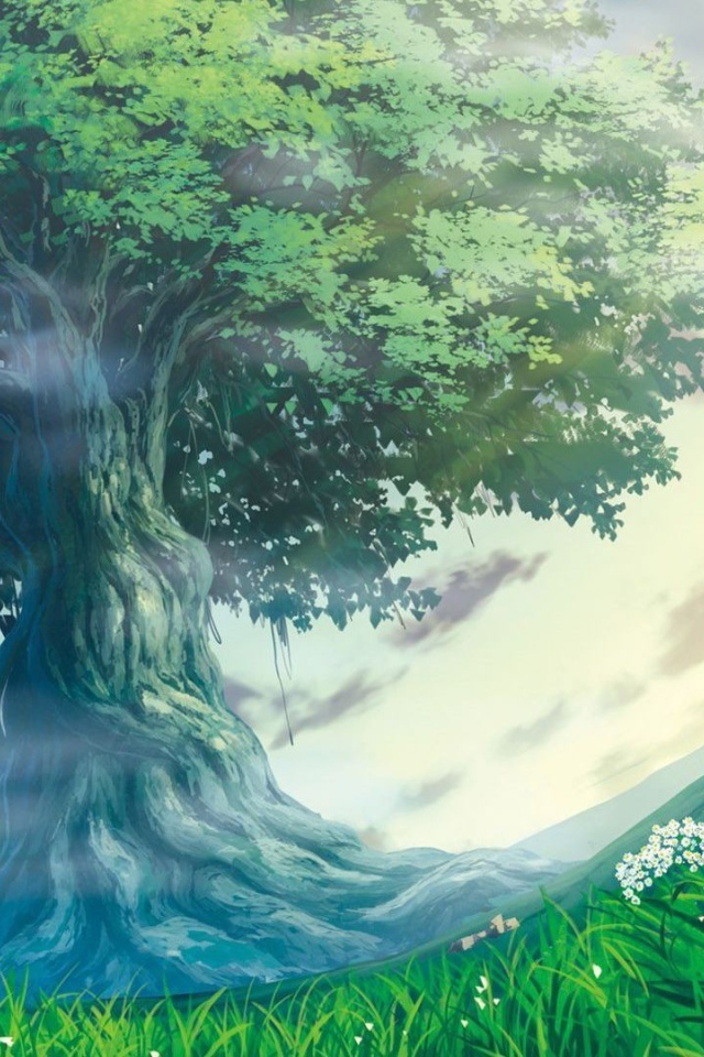 Фэнтези арт с деревом