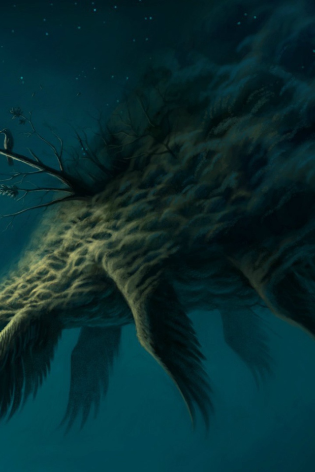 Ночное чудище и девочка