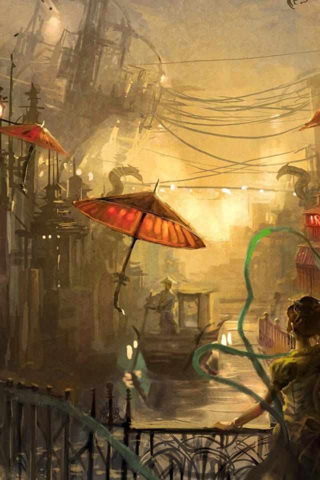 Старый городок в Китае