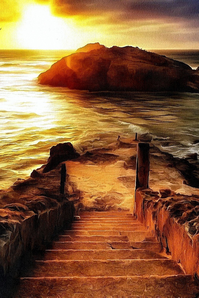 Картина Лестница к морю