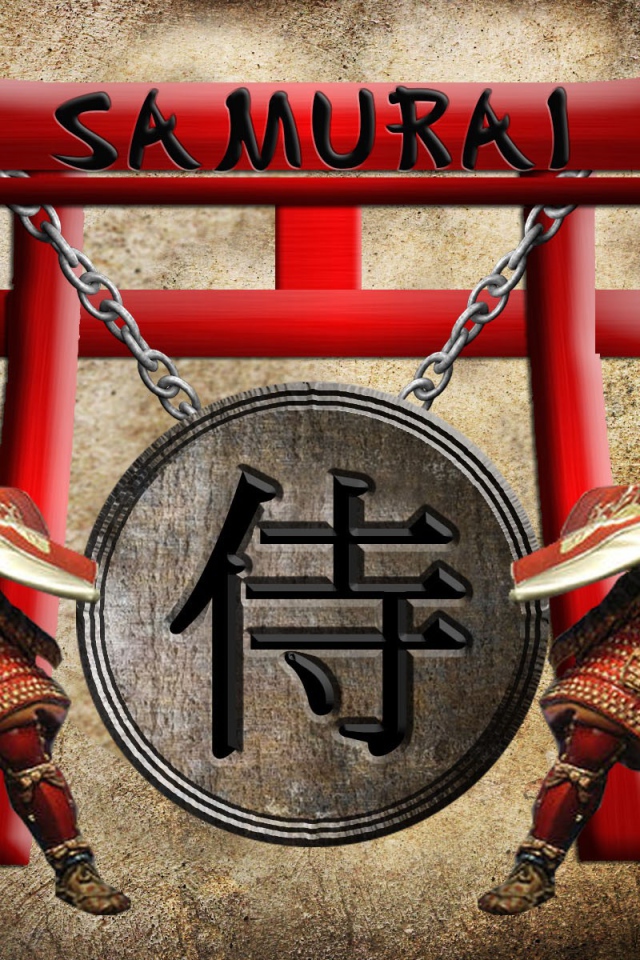 Самураи, японский рисунок