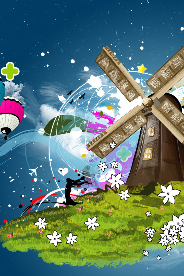 Мельница на летающем острове