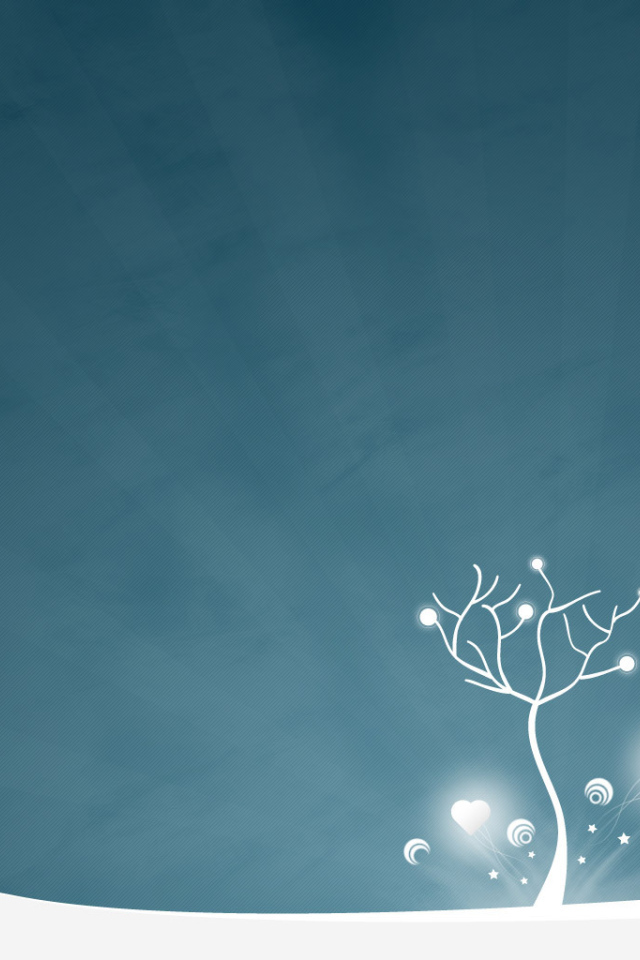 Дерево с сердечками