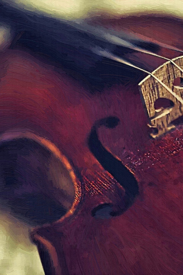 Скрипка на картине