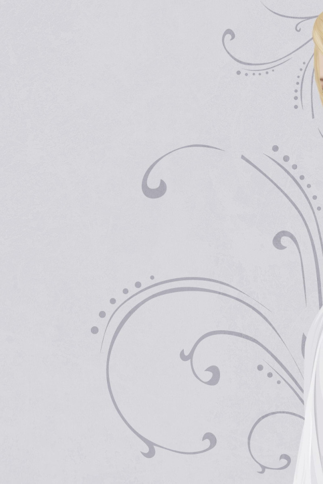 Блондинка на сером фоне