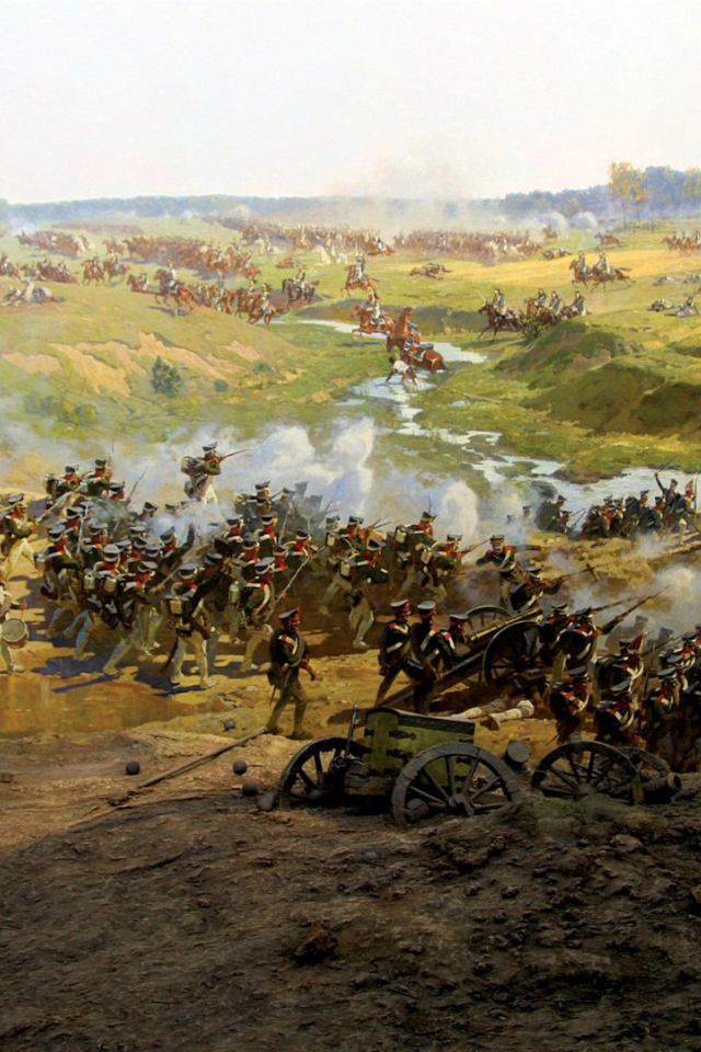 The Battle of Borodino in 1812