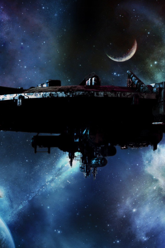 Корабль пришельцев в чужой планетной системе