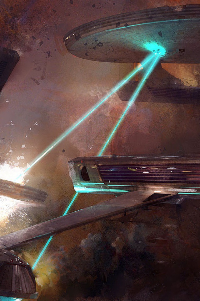 Сражение кораблей Стар Трек