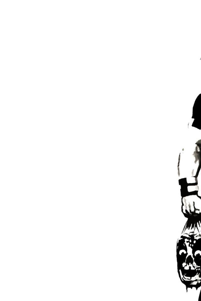 Черно белый Дэдпул