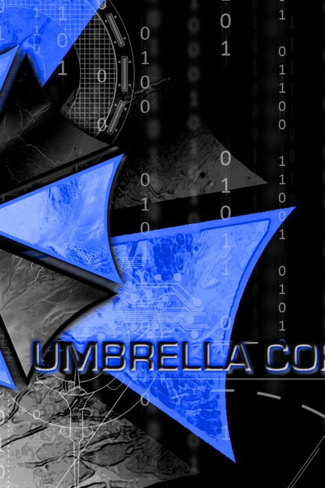 Сине черные зонтики корпорации Эмбрелла