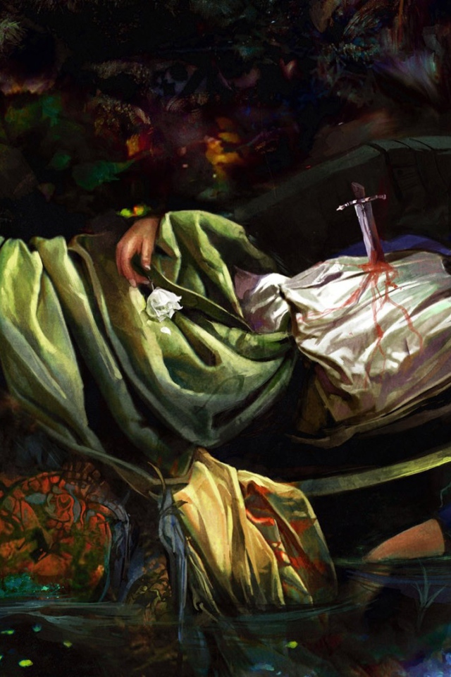 Сломанный клинок в груди у принцессы