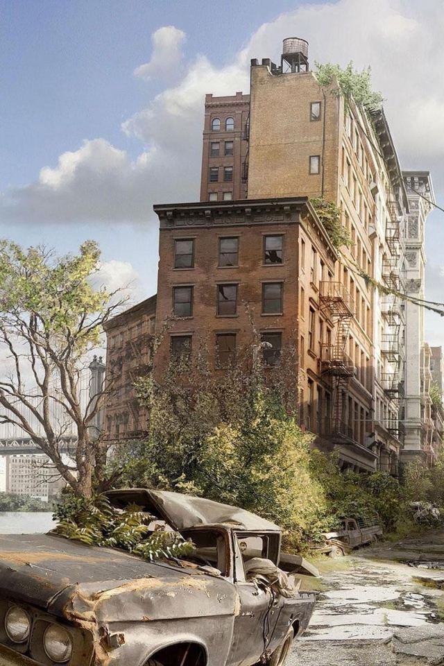 Разбитые и заброшенные дома в Нью-Йорке