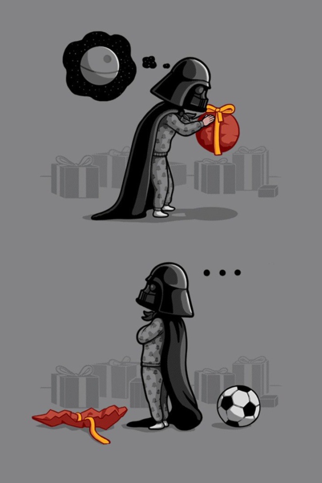 Дарт Вейдер недоволен подарком