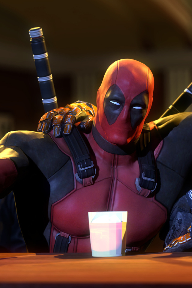 Дэдпул в баре с друзьями