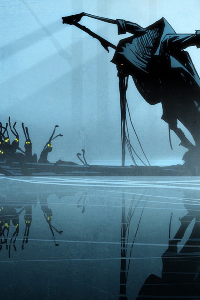 Смерть с помощниками на лодке