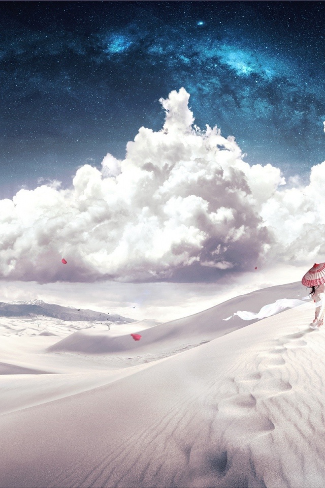 Пустыня на планете под чужими звездами